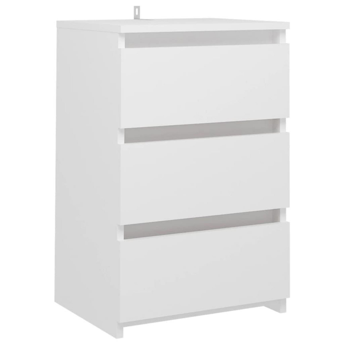 VIDAXL Tables de chevet 2 pcs Blanc 40x35x62,5 cm Agglomere