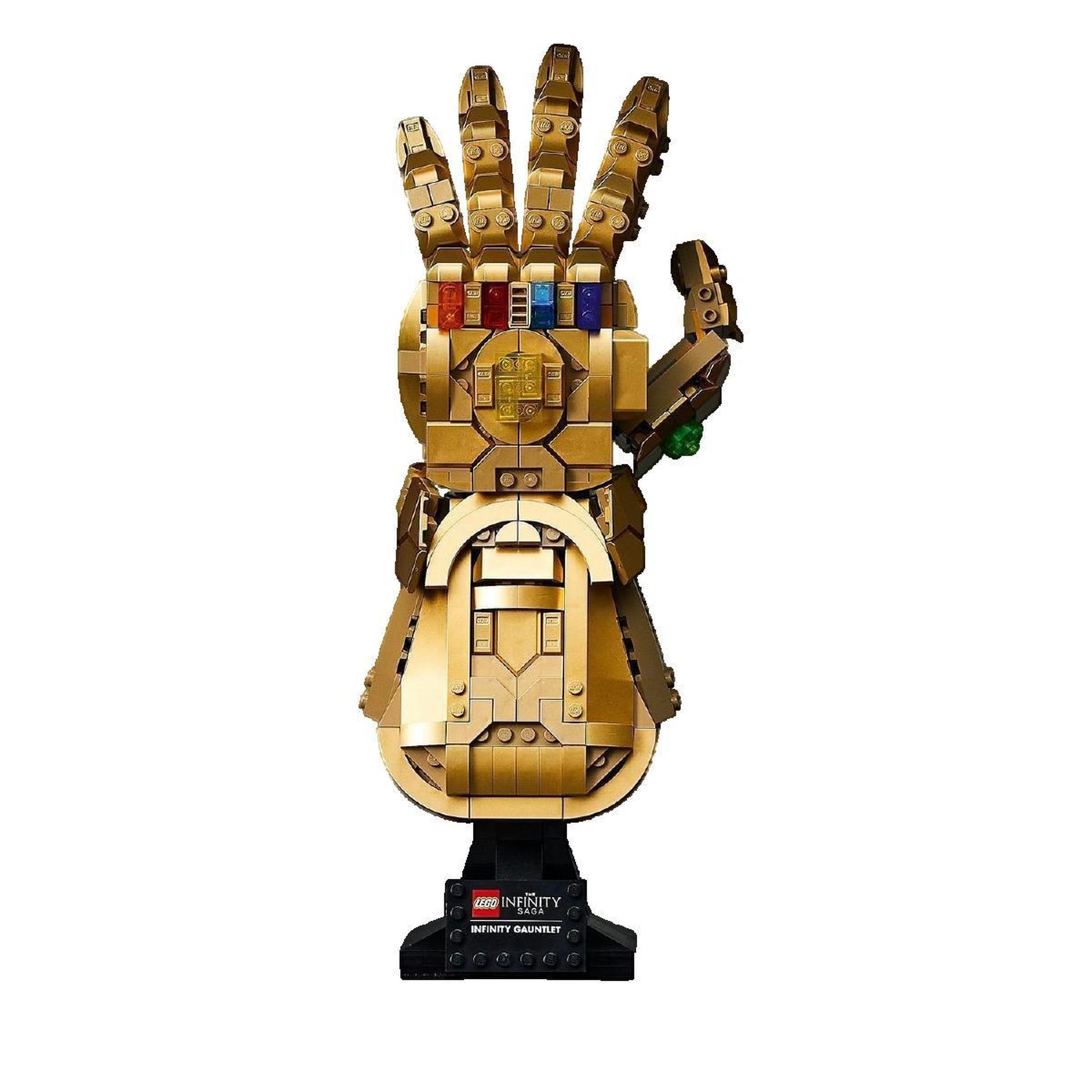 Voir la diapositive 2 : LEGO Réplique collectible LEGO Le Gant de l'Infini doré