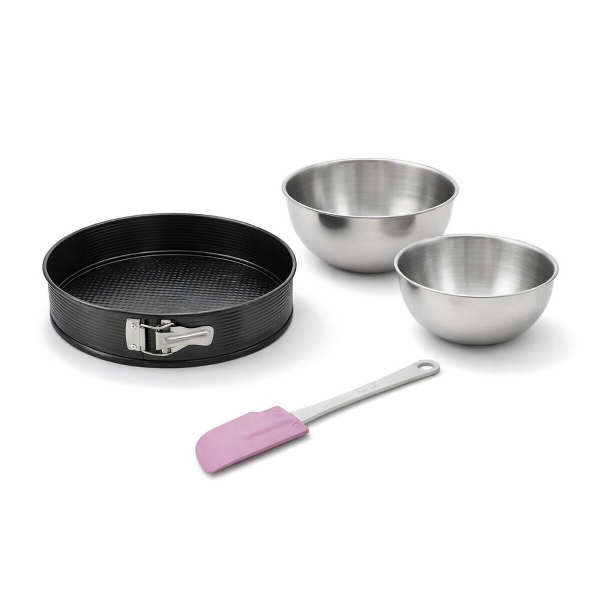 ZENKER Set de 4 ustensiles de pâtisserie moule à manqué bol et spatule black metallic black mettallic zenker  black mettallic