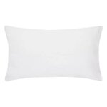 ATMOSPHERA Taie d'Oreiller en Lin  Adorable  50x70cm Blanc