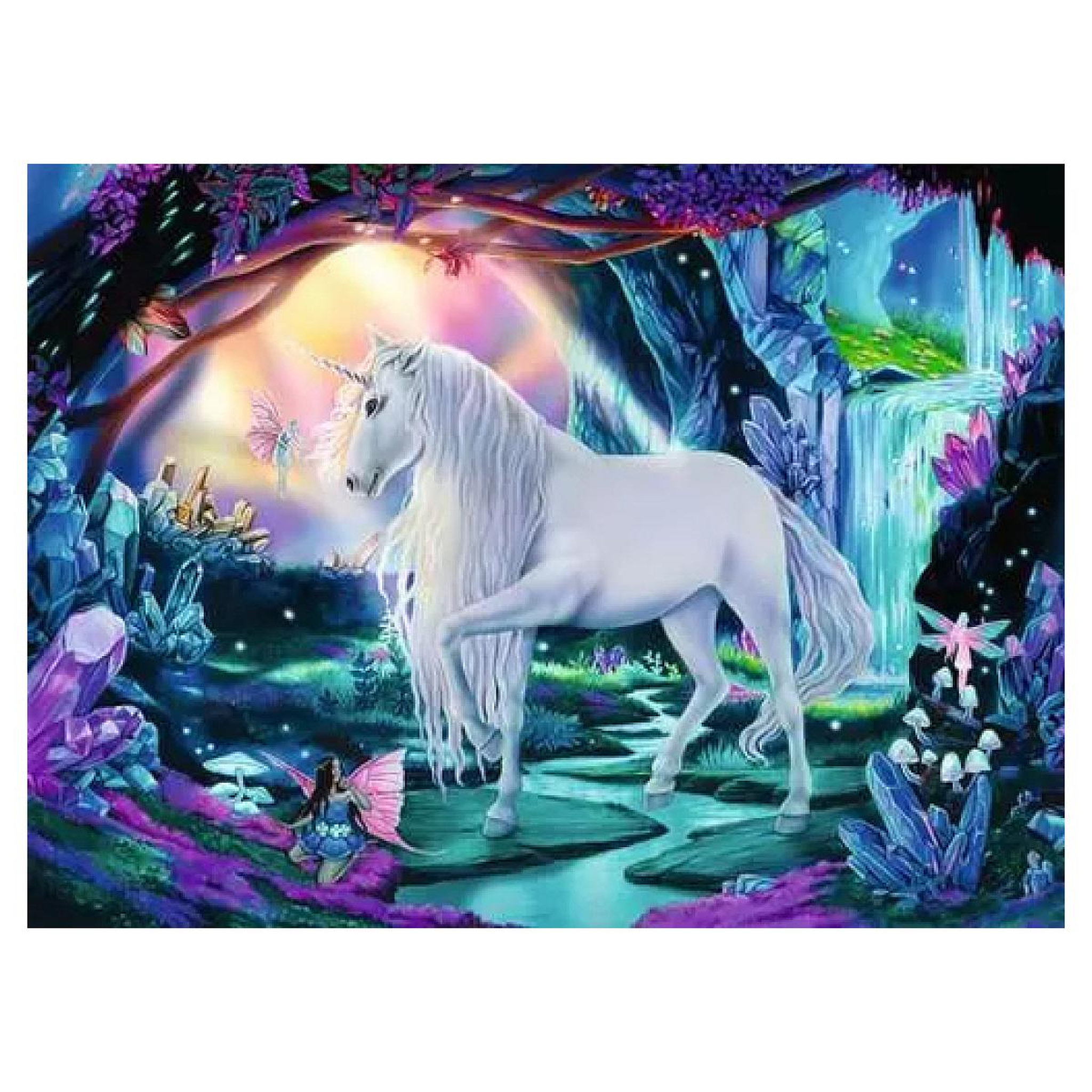 Voir la diapositive 2 : RAVENSBURGER Puzzle licorne - 300p XXL