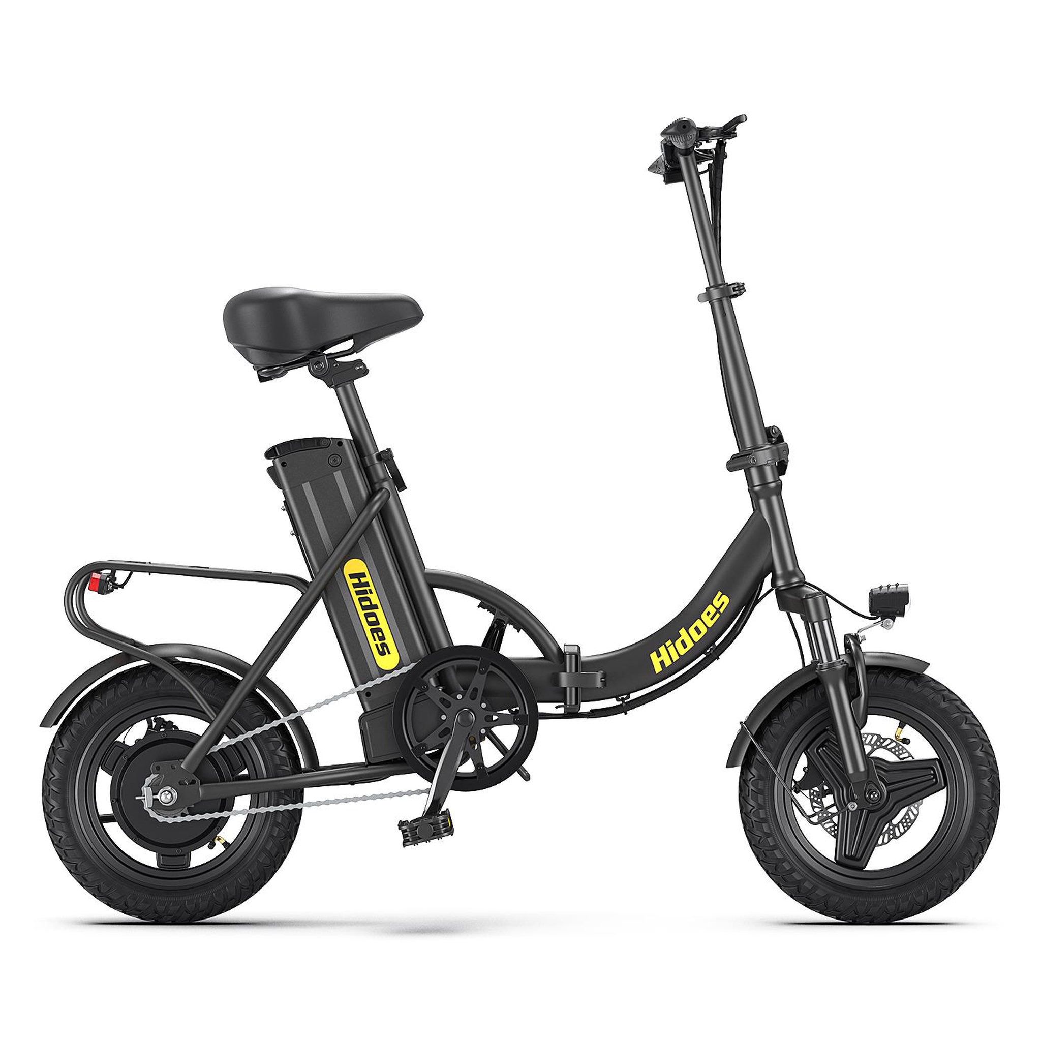 Voir la diapositive 2 : HIDOES Vélo électrique pliable Hidoes C5, batterie amovible 36 V 10,4 Ah, 25 km/h, 14 pouces, noir