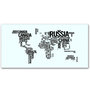 Voir la diapositive 3 : VIDAXL Bureau rectangulaire avec motif de carte du monde