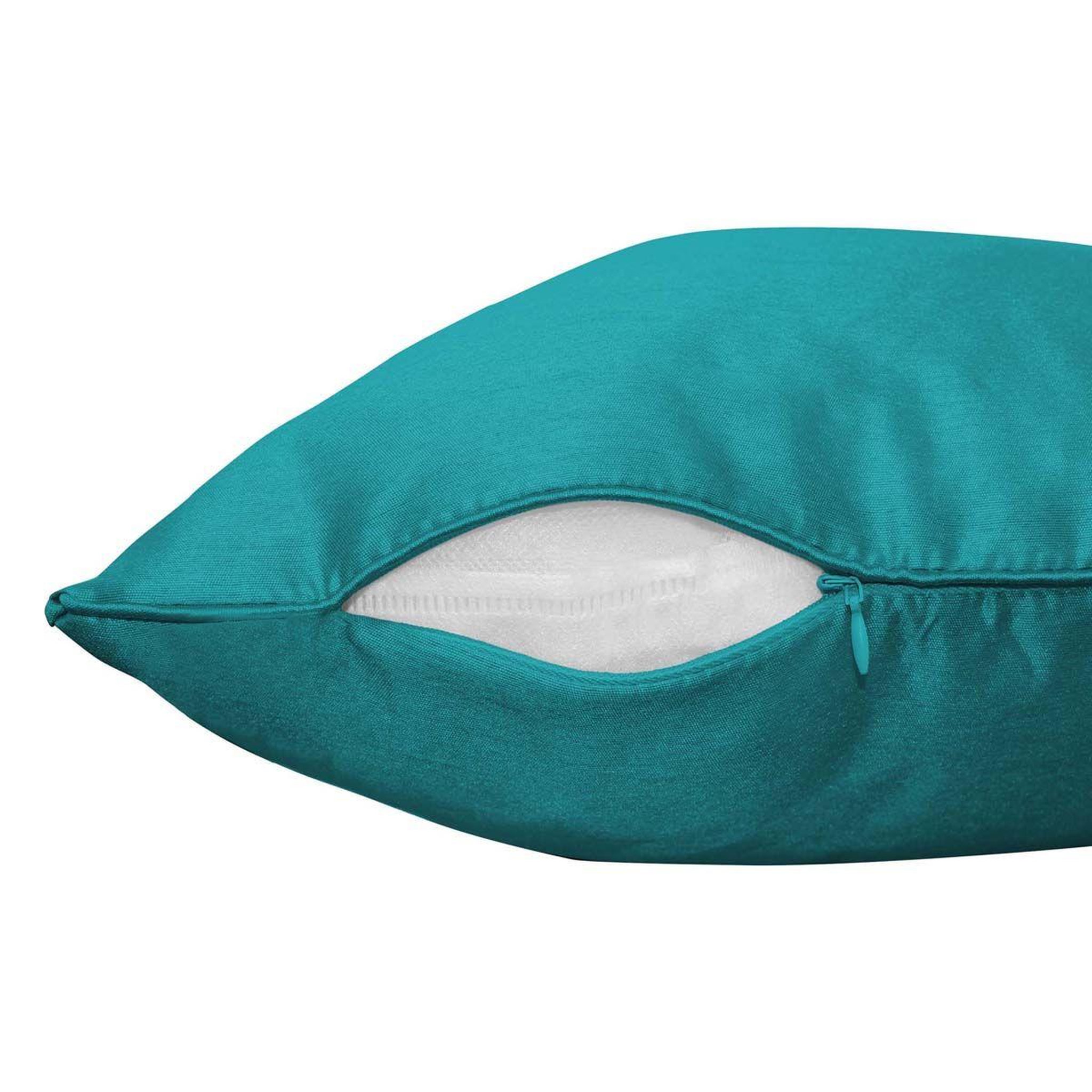 Voir la diapositive 2 : Douceur d'Intérieur Housse de coussin  shana  40x40cm bleu