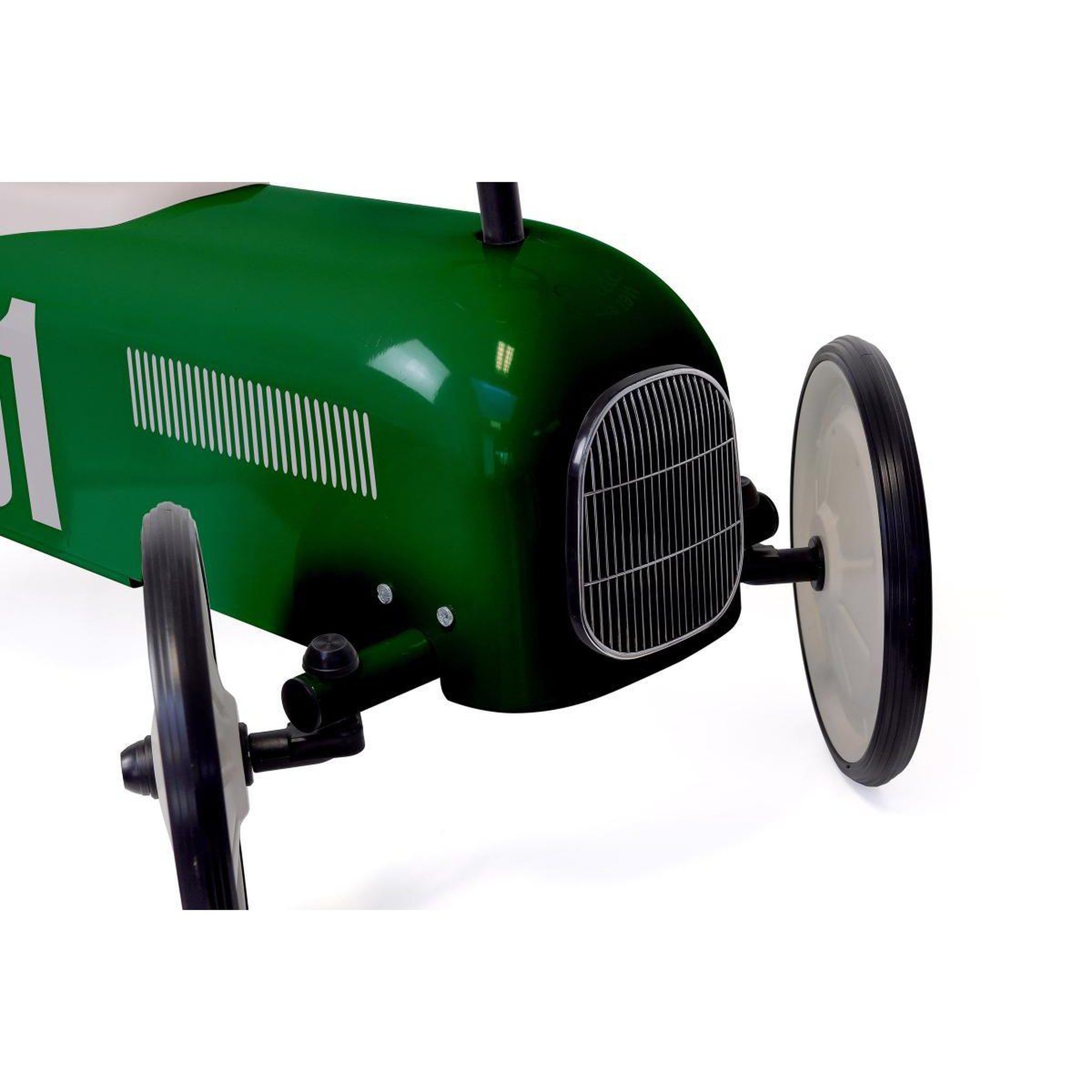 Voir la diapositive 2 : Vilac Porteur voiture vintage british green