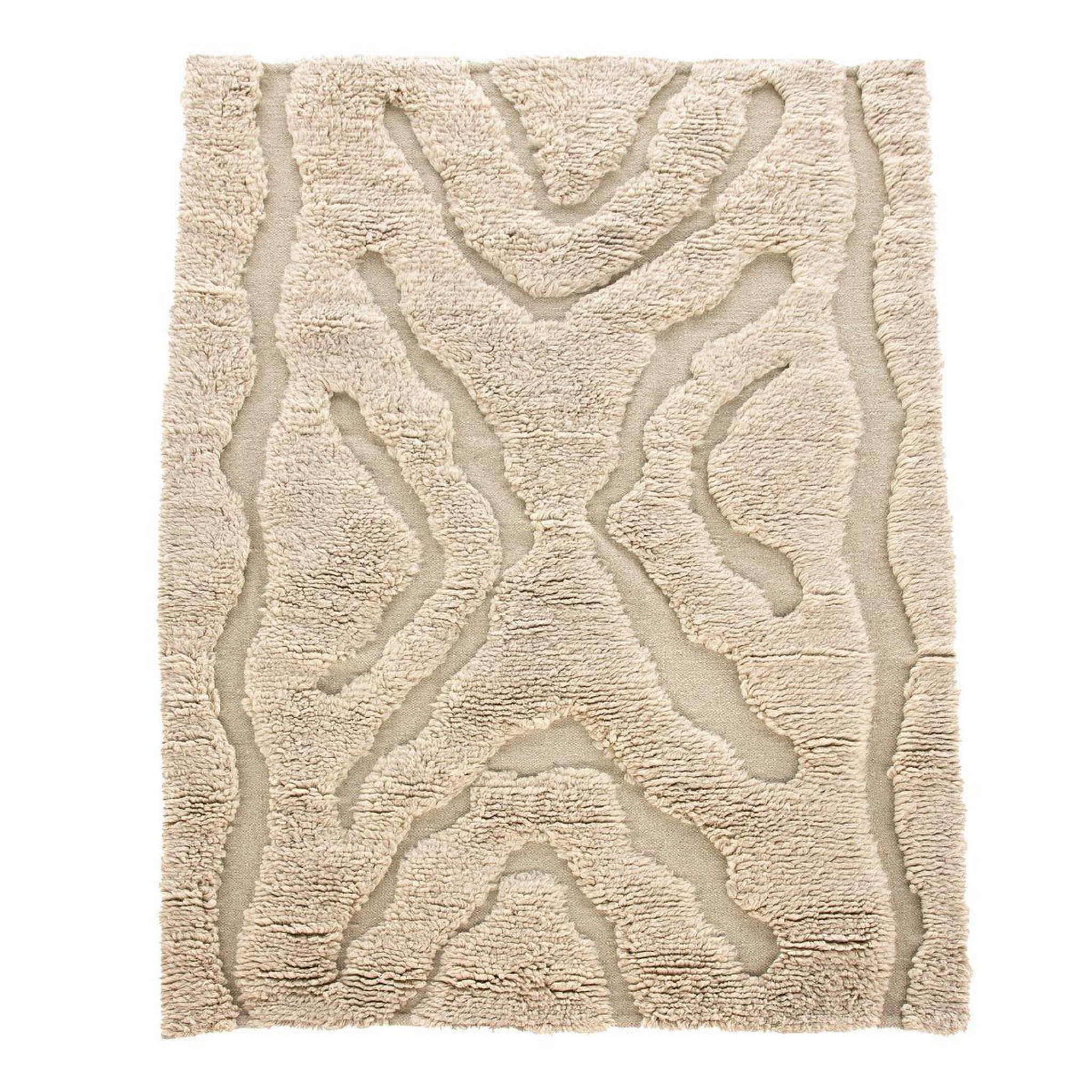 Paris Prix Tapis déco en laine  trondheim x josefin  202x300cm beige