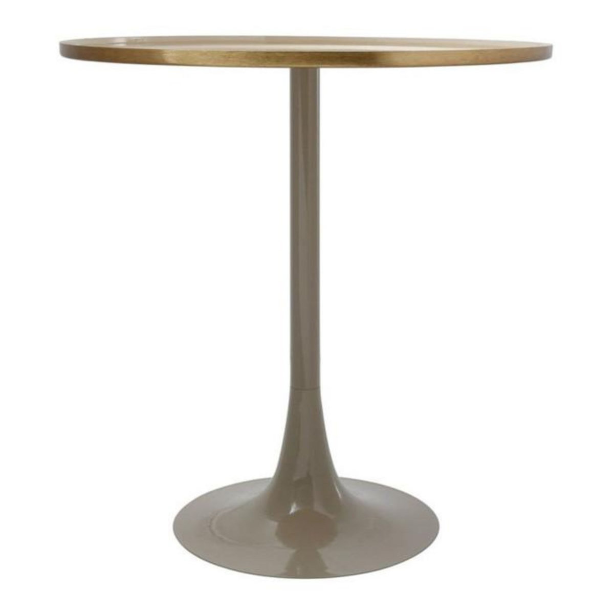 Paris Prix Table d'Appoint Design  Tami  51cm Ivoire & Taupe