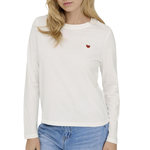 JACQUELINE DE YONG T Shirt  Femme JDY Pisas. Coloris disponibles : Blanc