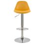 Voir la diapositive 3 : Rendez vous déco Lot de 2 chaises de bar réglables en velours bleu 60/82 cm - Pavo