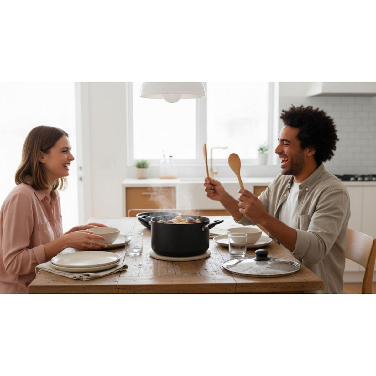 ESSENTIEL B Faitout 24cm ceramique noir