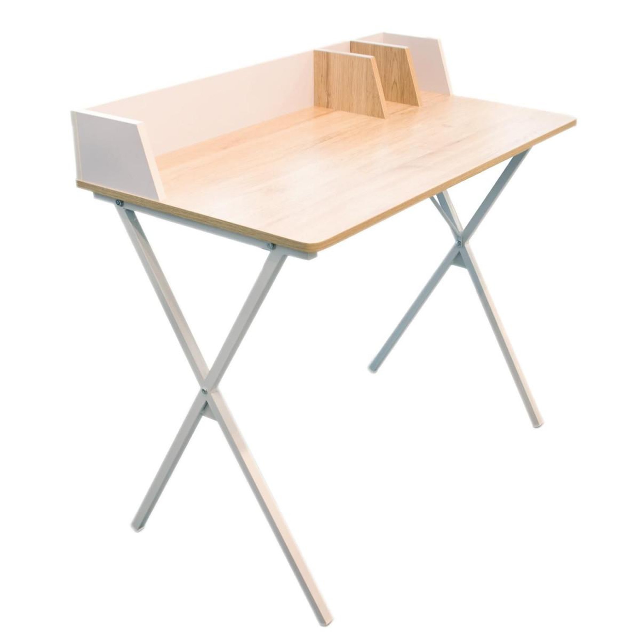 The Home Deco Factory Bureau design  brice  90cm blanc