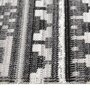 VIDAXL Tapis a tissage plat d'exterieur 100x200 cm Gris fonce