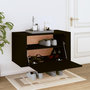 Voir la diapositive 3 : VIDAXL Armoire a chaussures murale Noir 70x35x38 cm Bois d'ingenierie