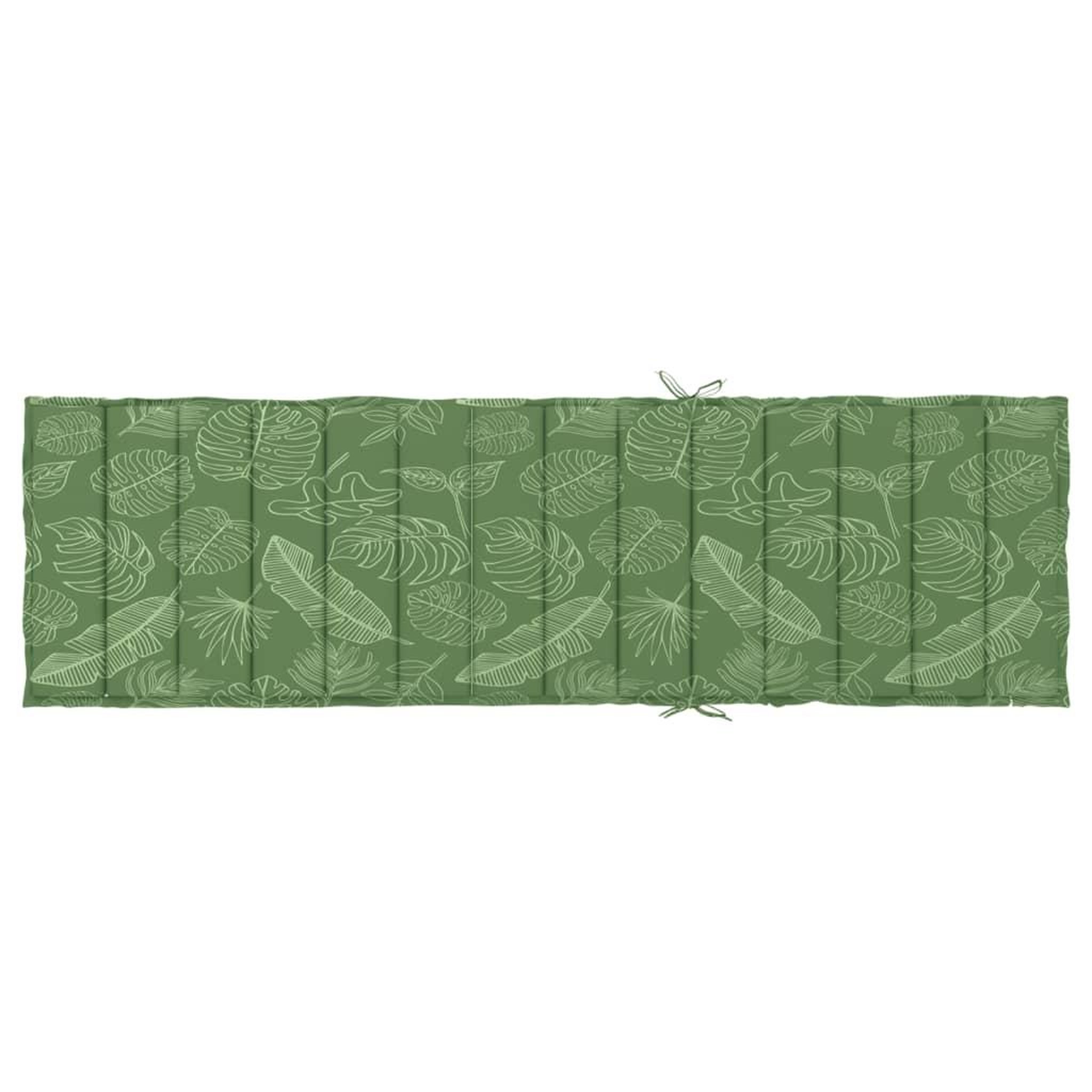 Voir la diapositive 5 : VIDAXL Coussin de chaise longue motif de feuilles tissu oxford