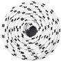 Voir la diapositive 2 : VIDAXL Corde de bateau tresse Blanc 6 mmx25 m Polyester