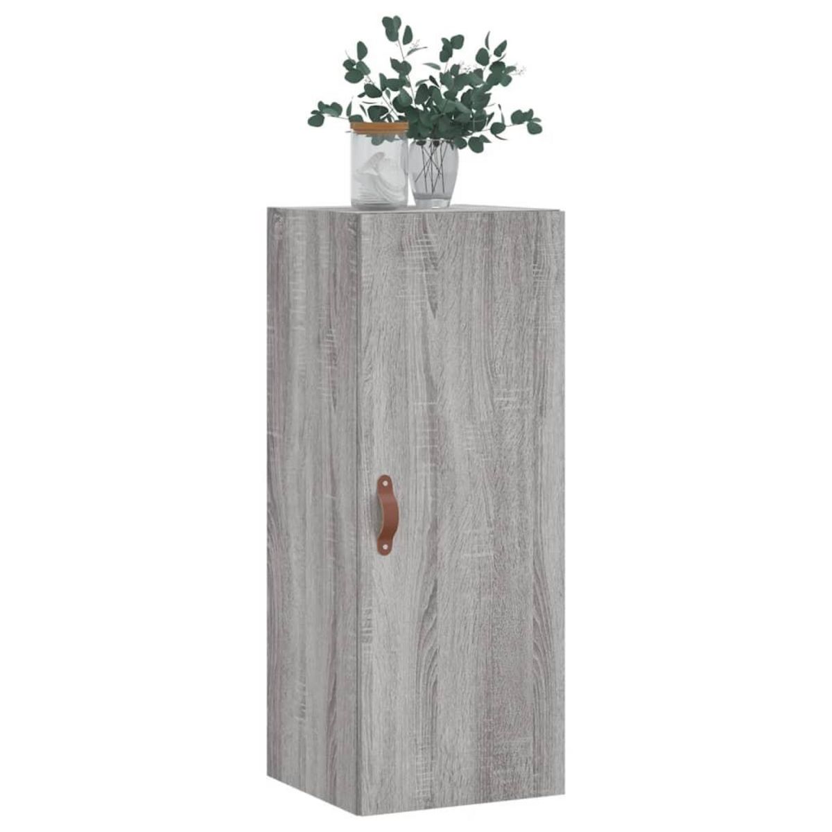 VIDAXL Armoire murale sonoma gris 34,5x34x90 cm