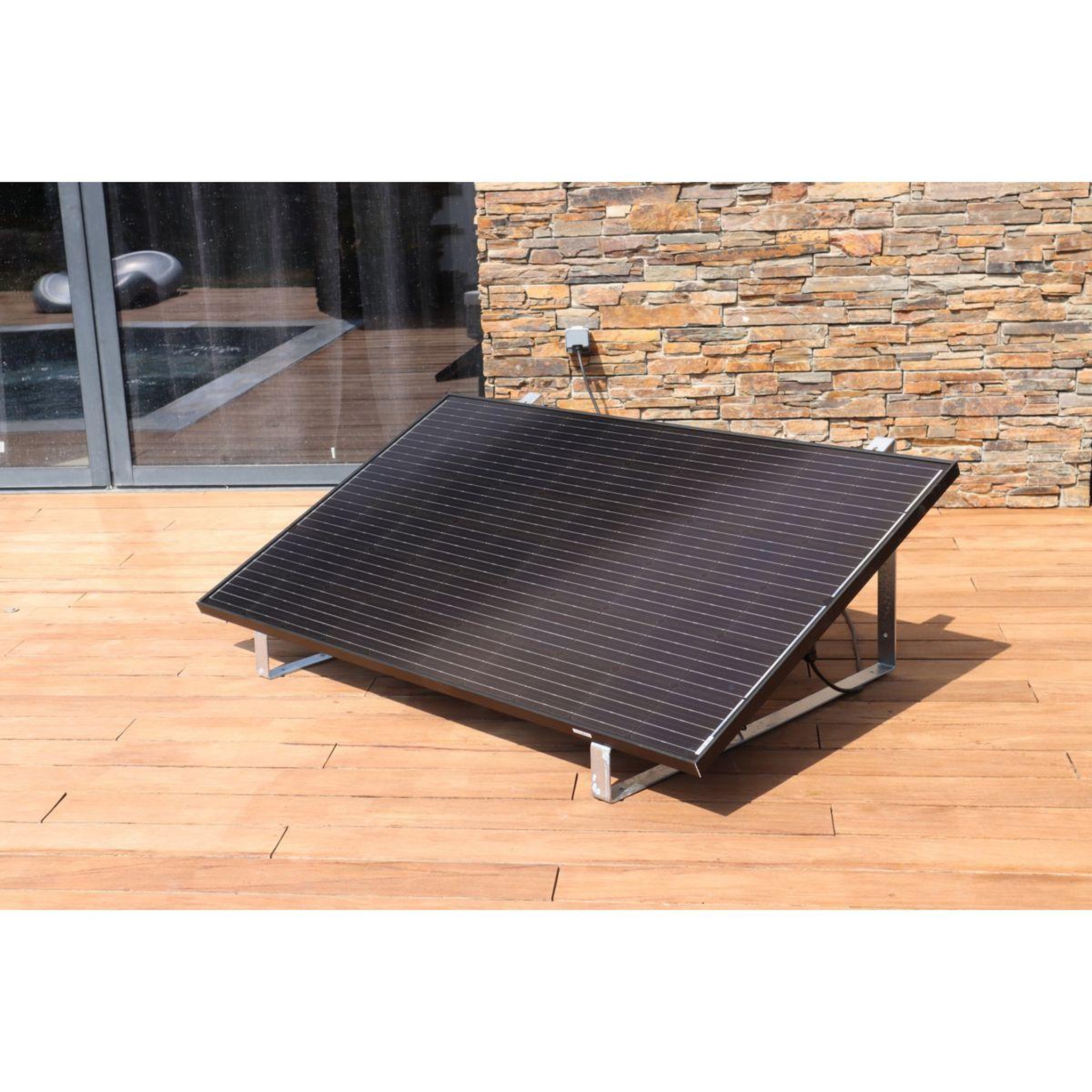 Voir la diapositive 1 : SOLAR ENERGYKIT Panneau solaire Kit démarrage 370W mural ou à poser