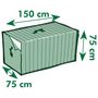 Voir la diapositive 5 : NATURE Nature Housse de protection pour coussins d'exterieur 150x75x75 cm