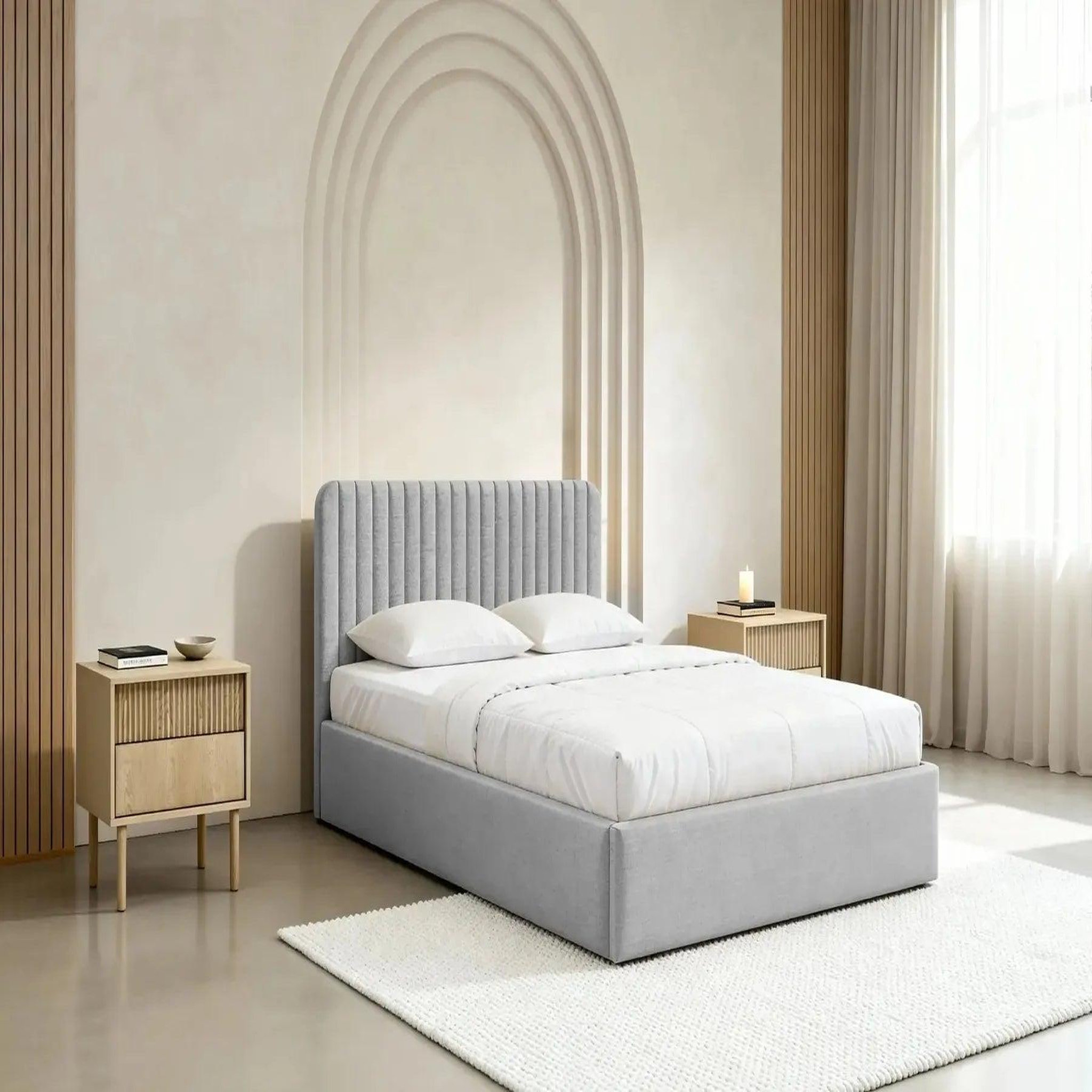 Voir la diapositive 5 : CASANOVA PARIS JEANNE - Lit coffre tissu velours