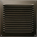CENTRALE BRICO Grille d'aération aluminium laqué, L.15 x l.15 cm