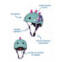 Voir la diapositive 4 : Micro Casque velo et trottinette dragon 3D taille S