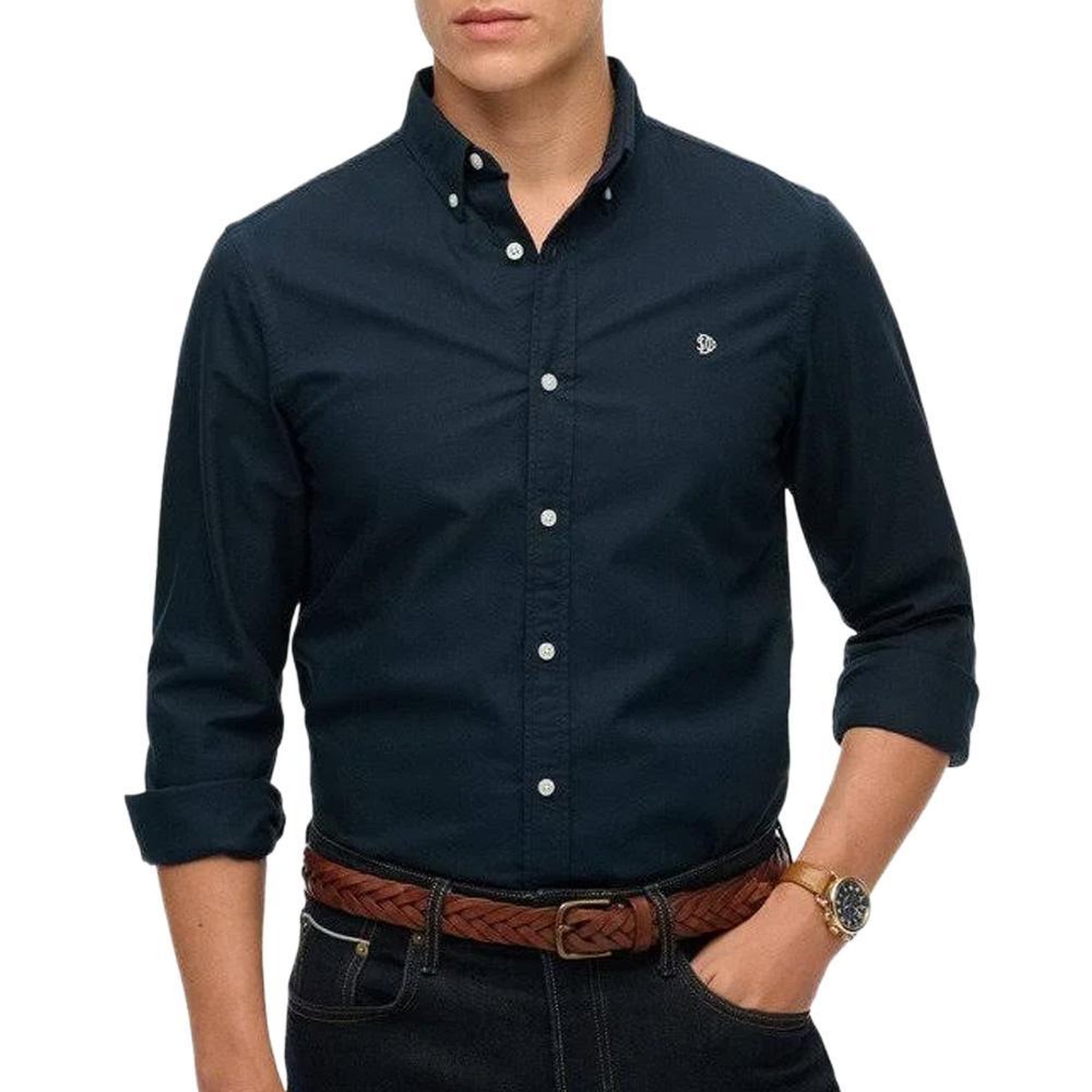 SUPERDRY Chemise Marine Homme Superdry Preppy. Coloris disponibles : Bleu