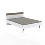Voir la diapositive 2 : Lit 140x190cm esprit scandinave RAGNAR