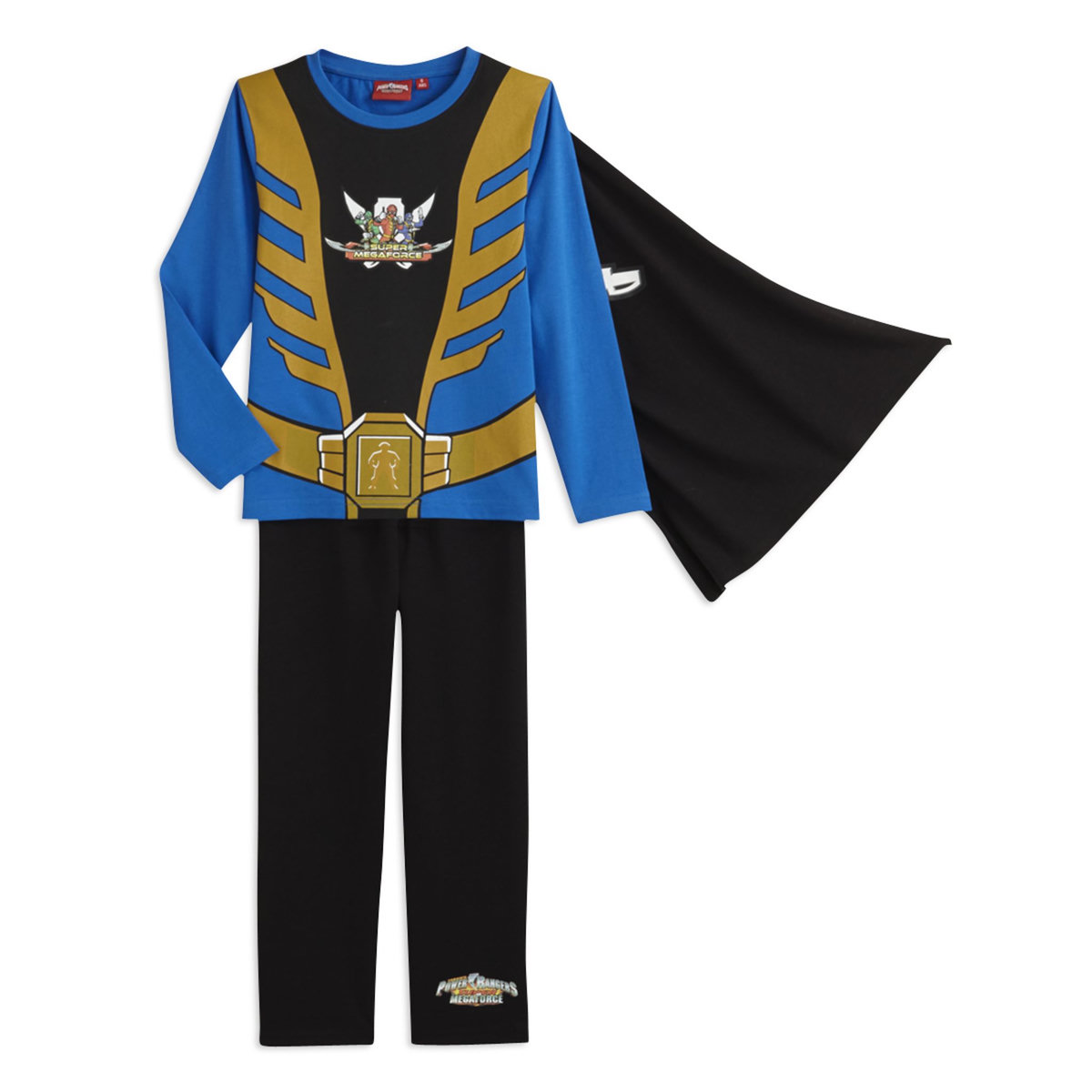 Pyjama Long Power Rangers Garçon - T-Shirt Manches Longues Et Pantalon