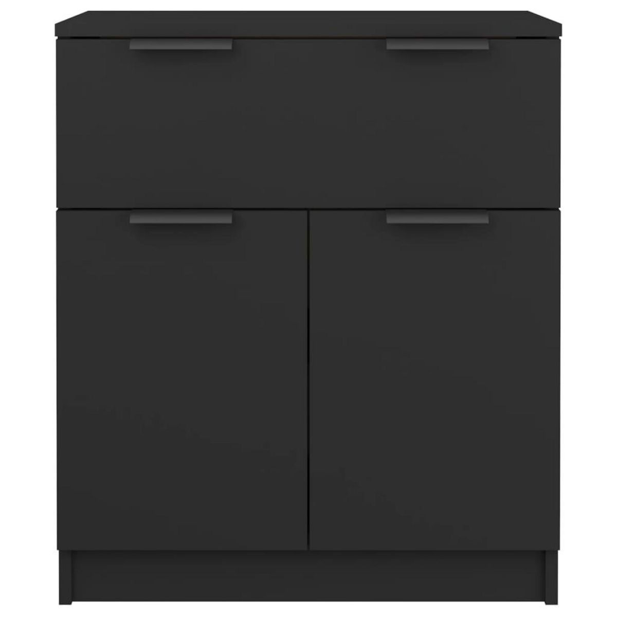 VIDAXL Buffet noir 60x30x70 cm bois d'ingenierie