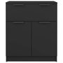 Voir la diapositive 5 : VIDAXL Buffet noir 60x30x70 cm bois d'ingenierie