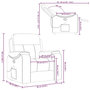 Voir la diapositive 6 : VIDAXL Fauteuil de massage inclinable Marron Tissu