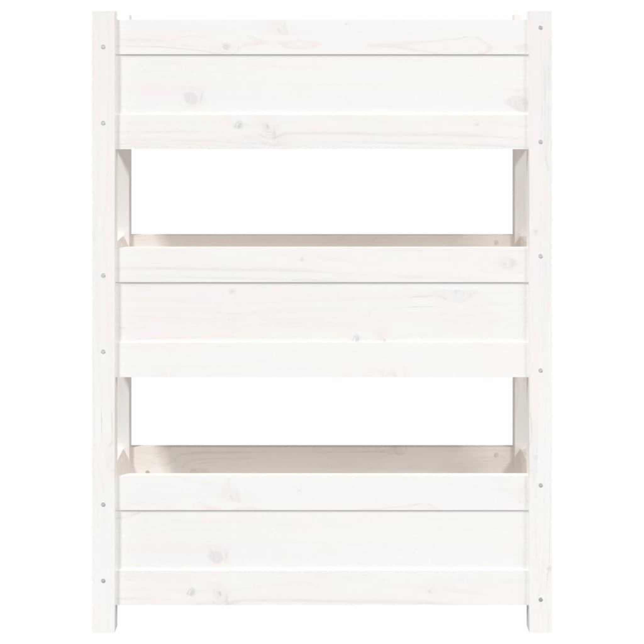 Voir la diapositive 5 : VIDAXL Jardiniere Blanc 77x25x104,5 cm Bois massif de pin