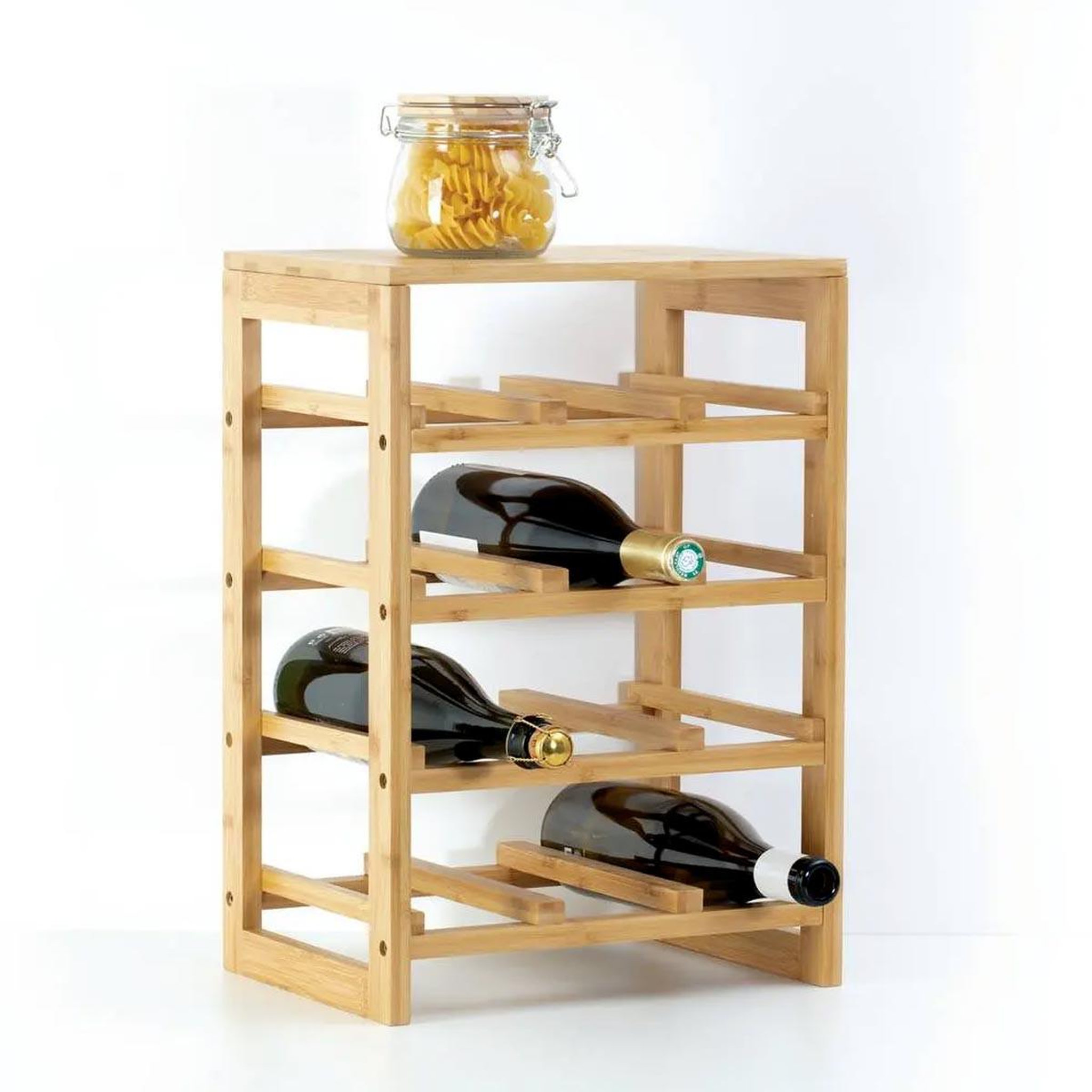 Voir la diapositive 2 : FIVE Porte-bouteilles sur rack  linha  47cm naturel