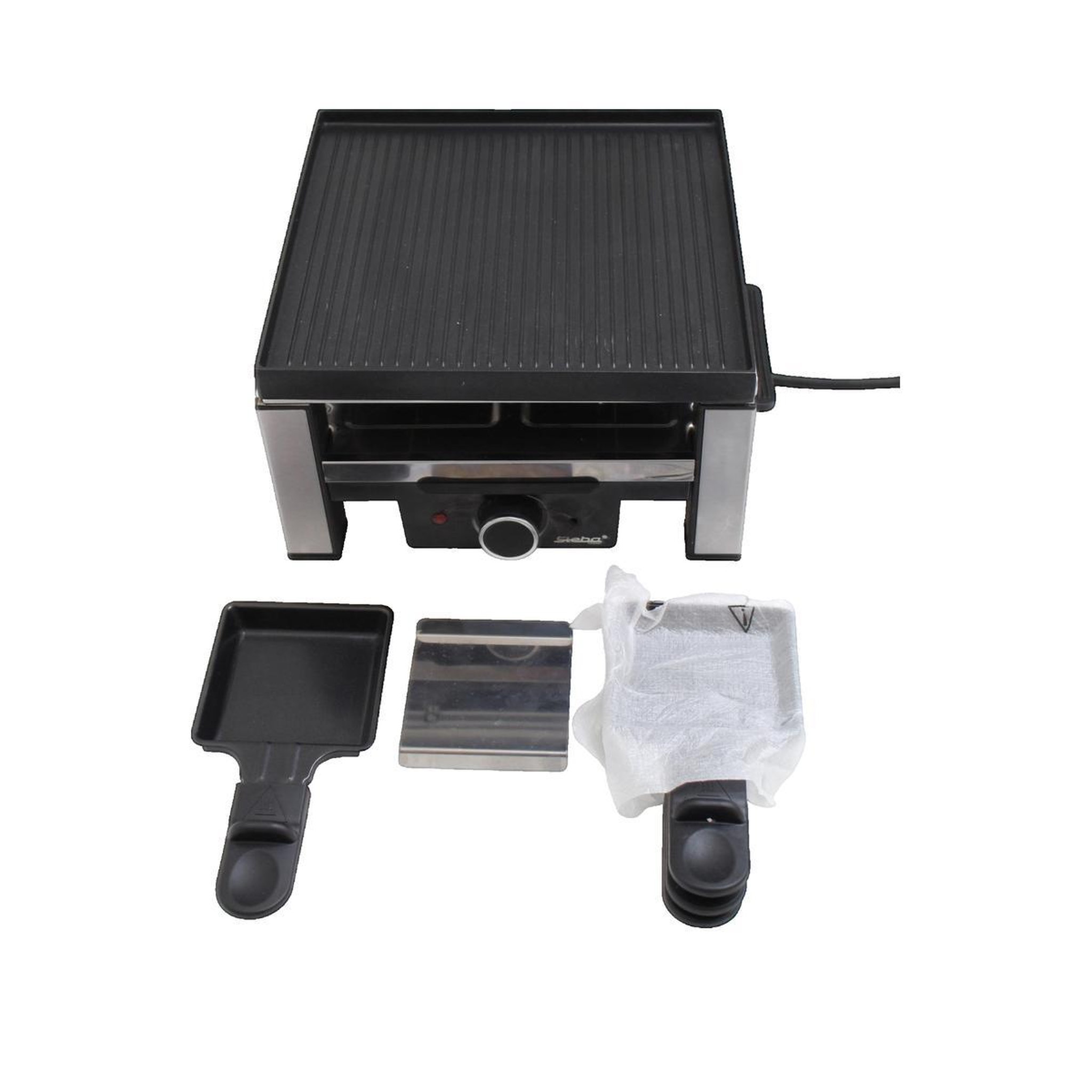 Voir la diapositive 2 : STEBA Appareil à raclette Steba RC 104 noir et acier inoxydable