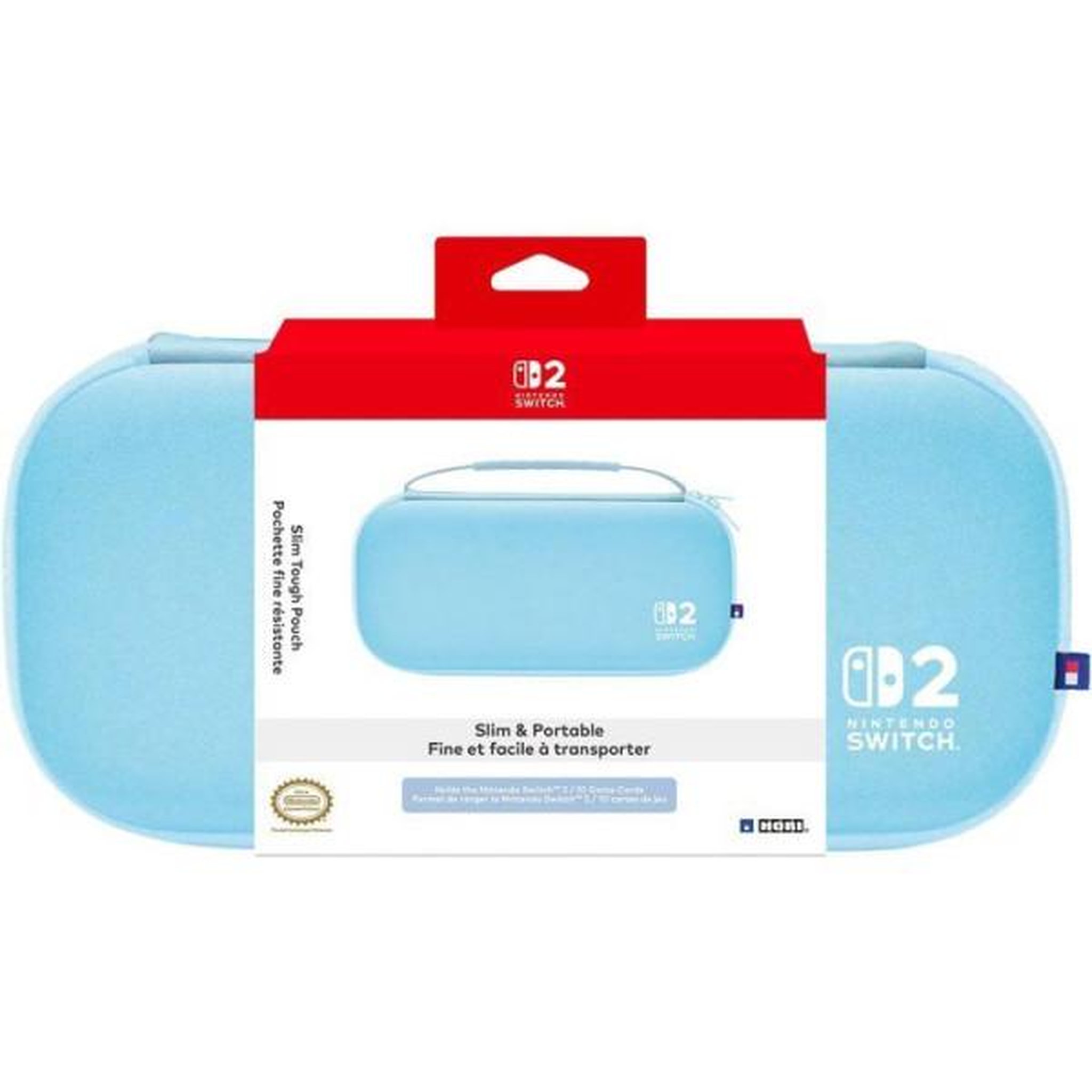 Voir la diapositive 2 : HORI Housse de transport - nintendo switch 2 - hori - protection rigide - bleu
