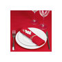 Voir la diapositive 3 : ATMOSPHERA Lot de 4 Serviettes de Table  Coton  40x40cm Rouge