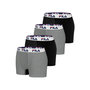 Voir la diapositive 1 : FILA Lot de 4 Boxers Coton homme FU5016 Uni