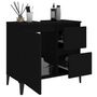 Voir la diapositive 4 : VIDAXL Armoire de salle de bain noir 65x33x60 cm bois d'ingenierie