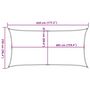 Voir la diapositive 6 : VIDAXL Voile d'ombrage 160 g/m^2 Blanc 2,5x4,5 m PEHD