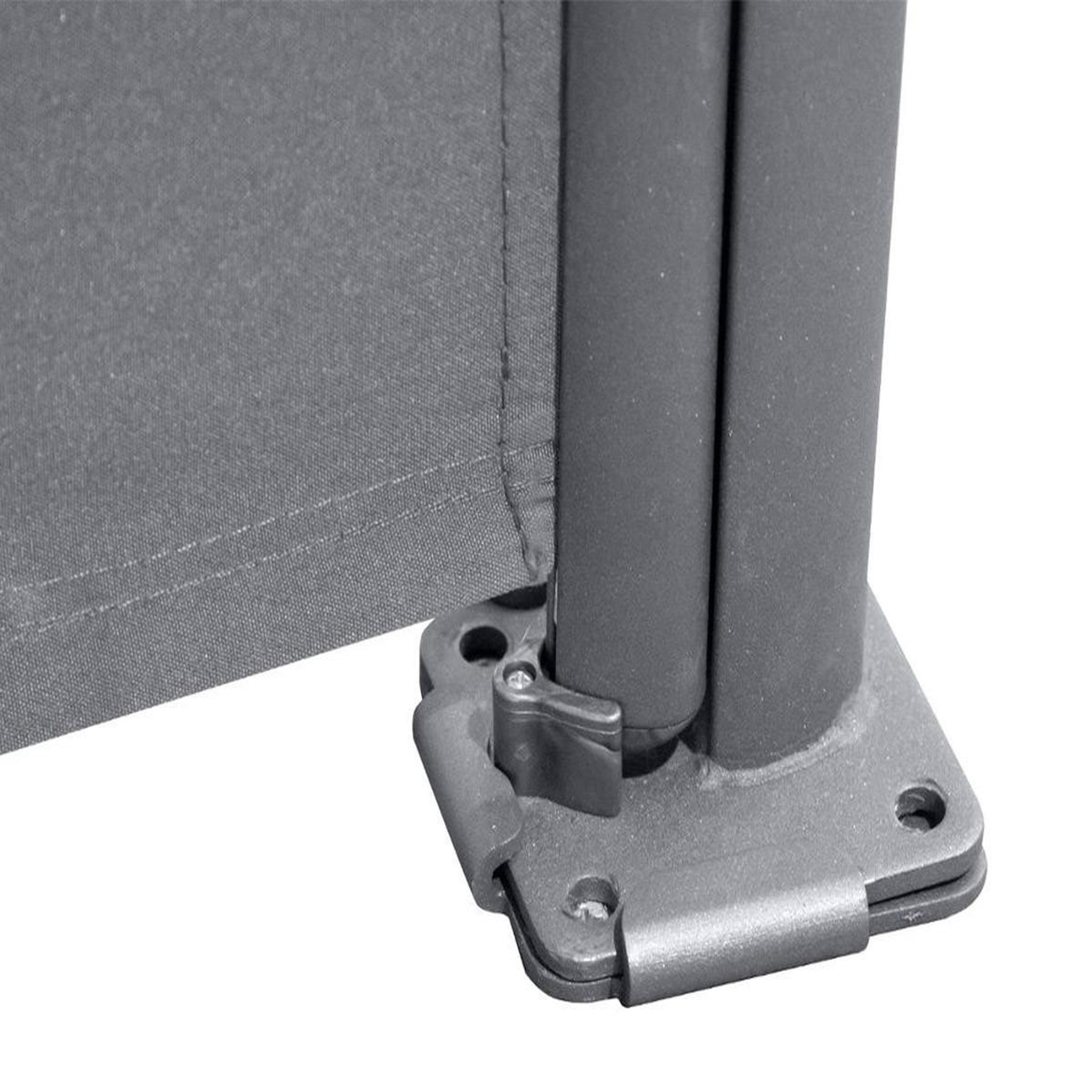 Voir la diapositive 2 : HESPERIDE Paravent rétractable de terrasse antao graphite - 3 x 1,80 m - hespéride