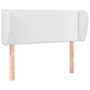 Voir la diapositive 2 : VIDAXL Tete de lit avec oreilles Blanc 83x23x78/88 cm Similicuir