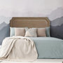 Voir la diapositive 5 : Paris Prix Tête de Lit  Design en Tissu  Selena  160cm Gris Chiné
