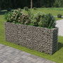 Voir la diapositive 1 : VIDAXL Lit sureleve a gabion Acier galvanise 270x50x100 cm