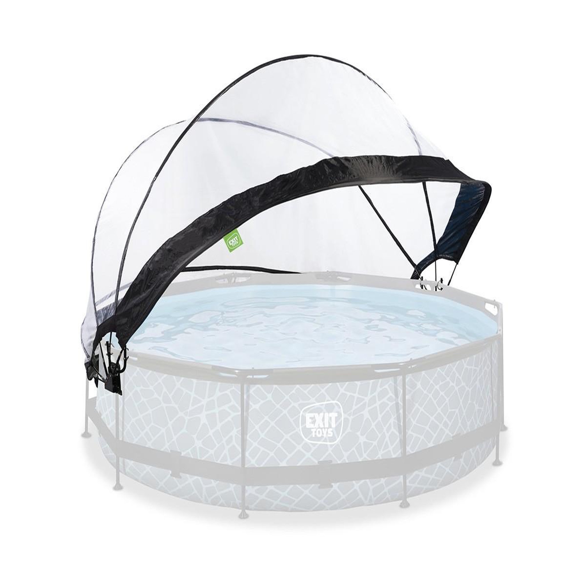 Voir la diapositive 2 : EXIT TOYS Dôme pour piscine tubulaire ronde de Ø 3,60 à 3,70 m - Exit Toys