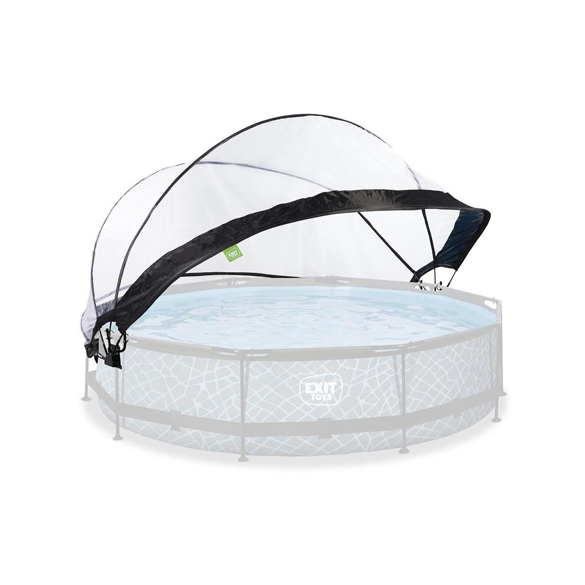 EXIT TOYS Dôme pour piscine tubulaire ronde de Ø 3,60 à 3,70 m - Exit Toys