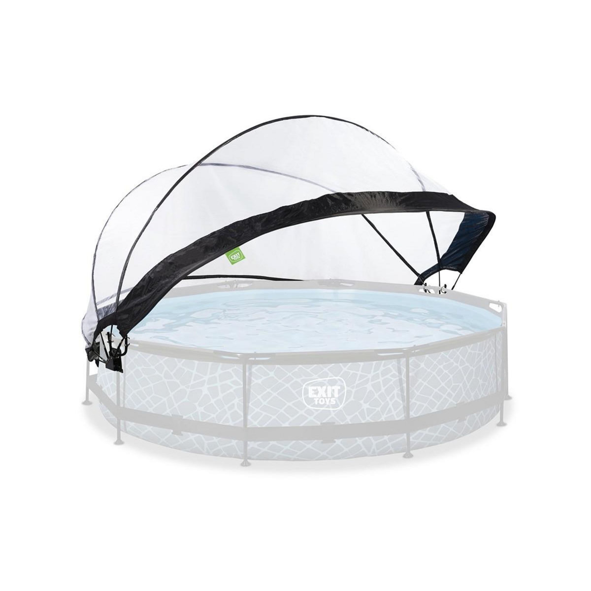 EXIT TOYS Dôme pour piscine tubulaire ronde de Ø 3,60 à 3,70 m - Exit Toys
