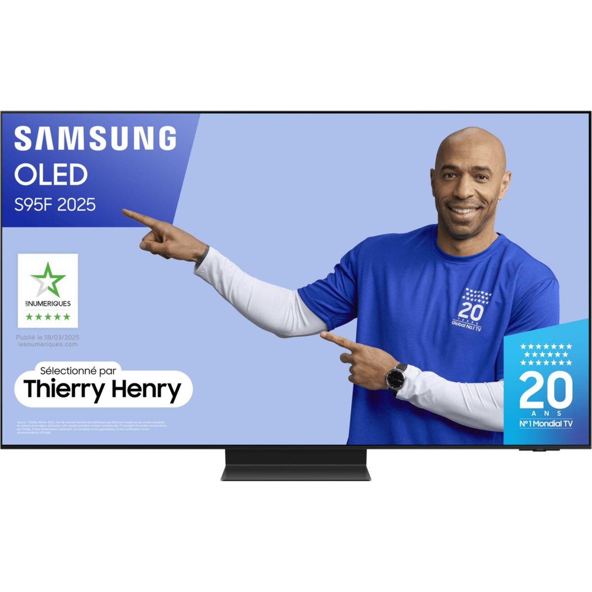 Voir la diapositive 1 : Samsung Tv oled tq77s95f (2025) 77  (195 cm) 4k - smart tv, anti-reflet