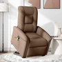 Voir la diapositive 3 : VIDAXL Fauteuil de massage inclinable Marron Tissu