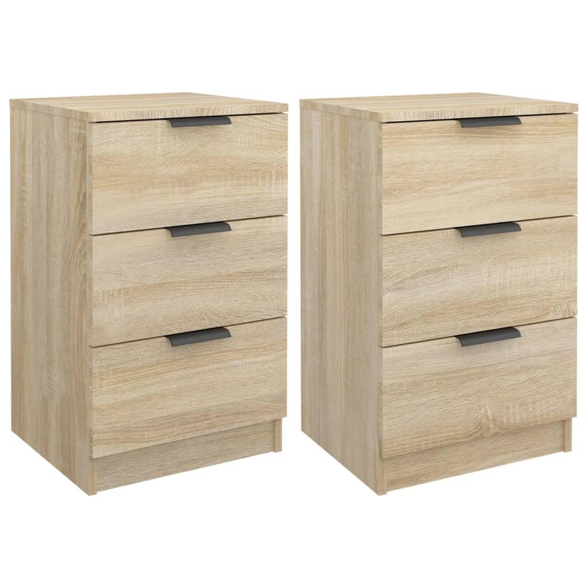 Voir la diapositive 2 : VIDAXL Tables de chevet 2 pcs Chene sonoma 40x36x65 cm