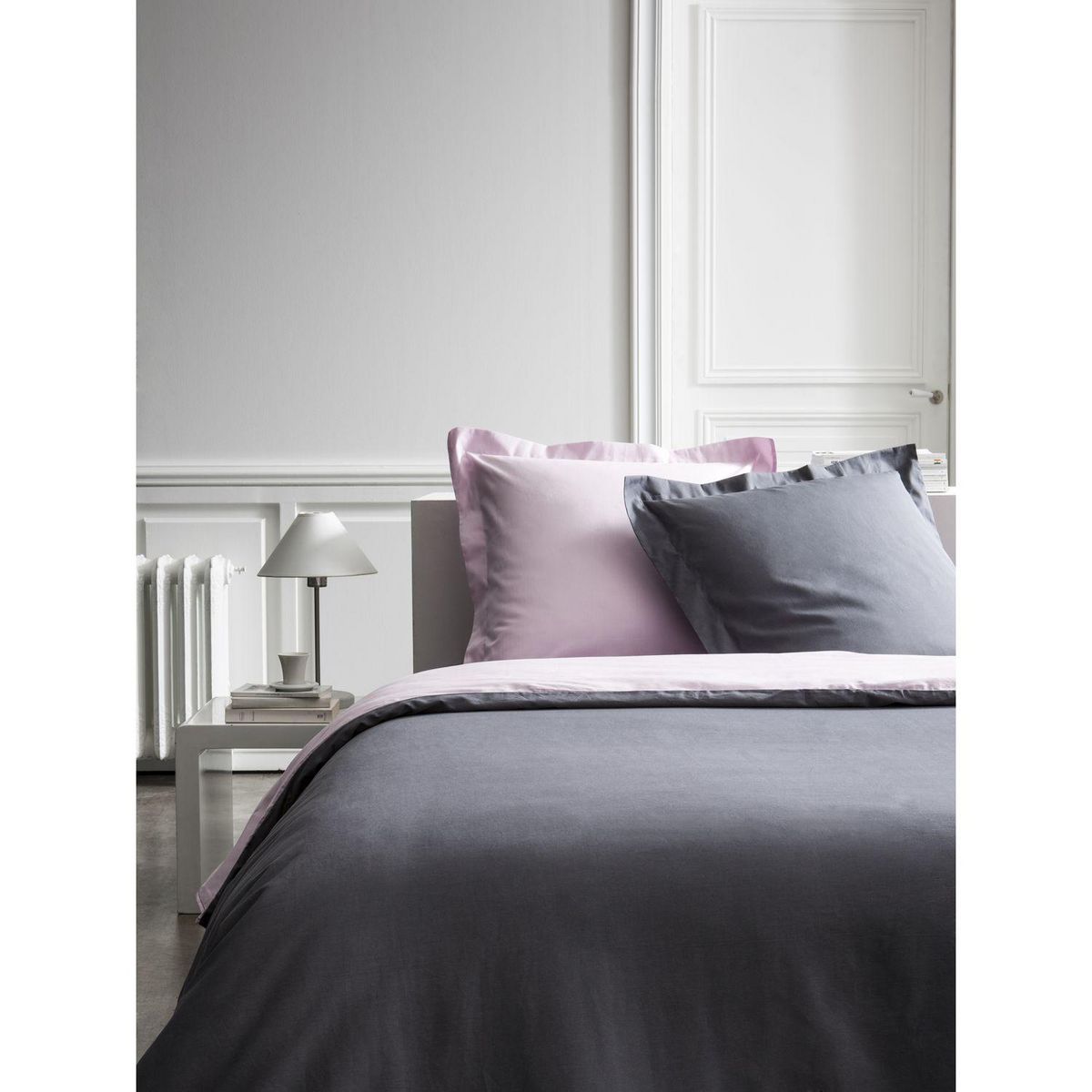 Today Housse de couette et 2 Taies d'oreiller Bicolore - 220 x 240 cm - Coton Percale